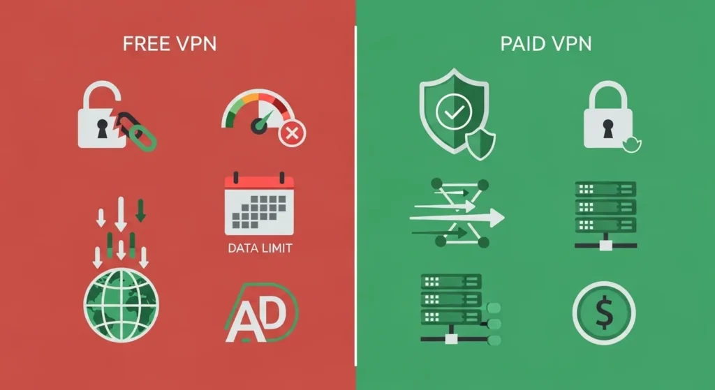 порівняння безкоштовного і платного vpn для україни