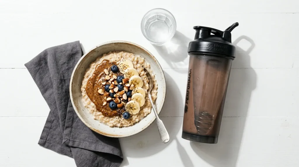 Варіант сніданку або обіду перед походом у тренажерний зал.