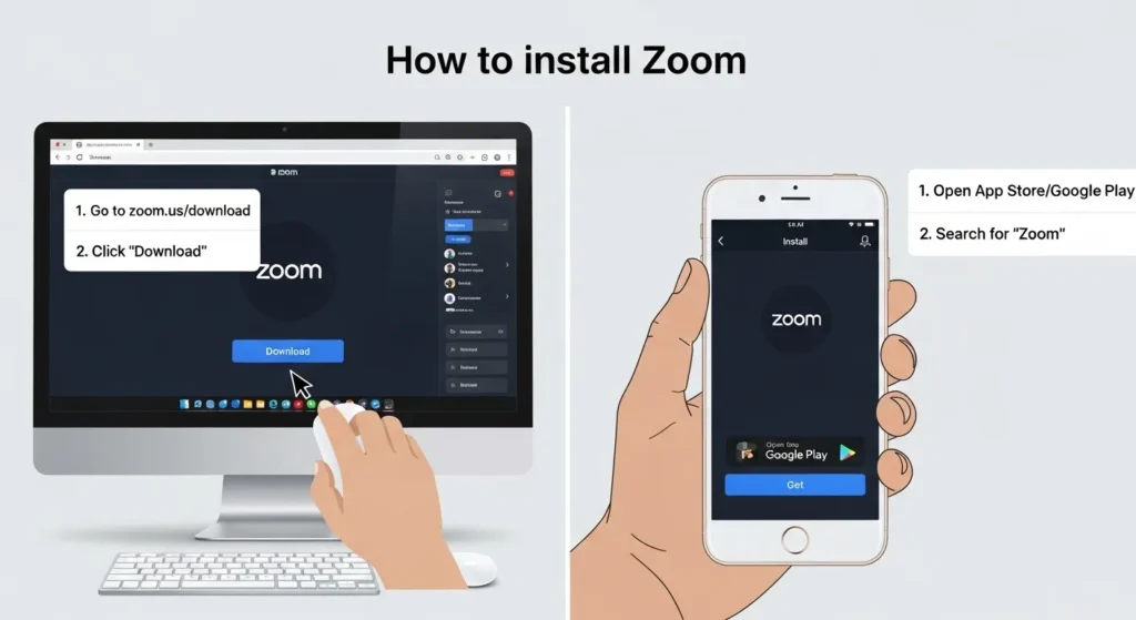 Як встановити Zoom на комп'ютер або телефон