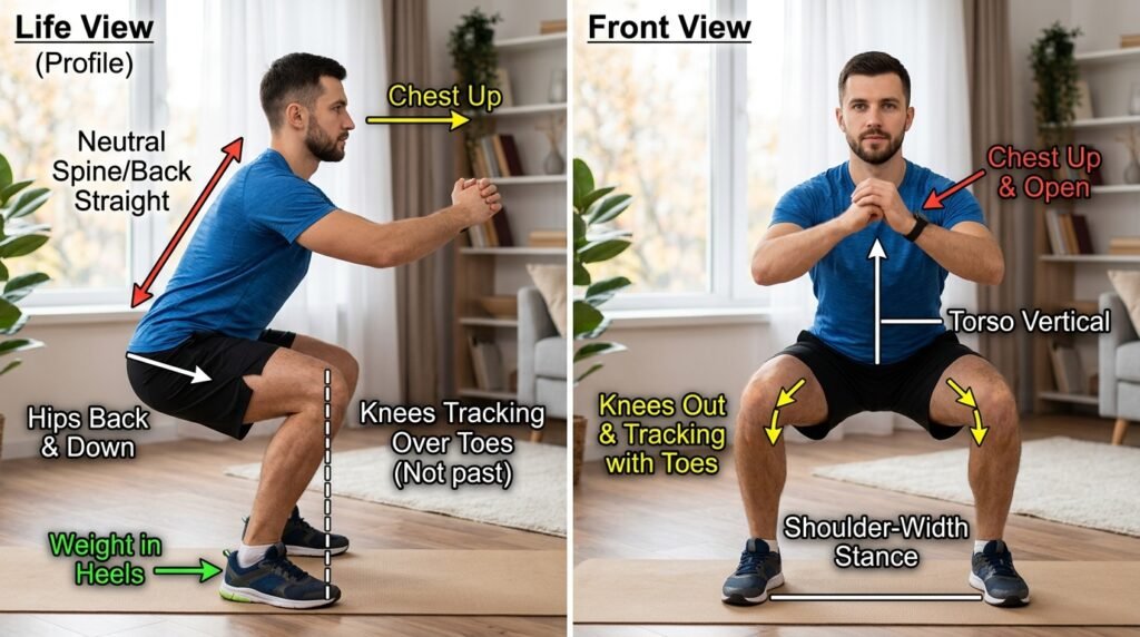 Базові вправи: техніка виконання