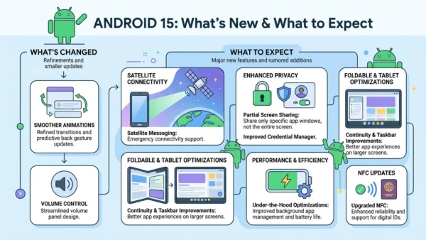 Нові функції Android 15: що змінилося і чого чекати від оновлення