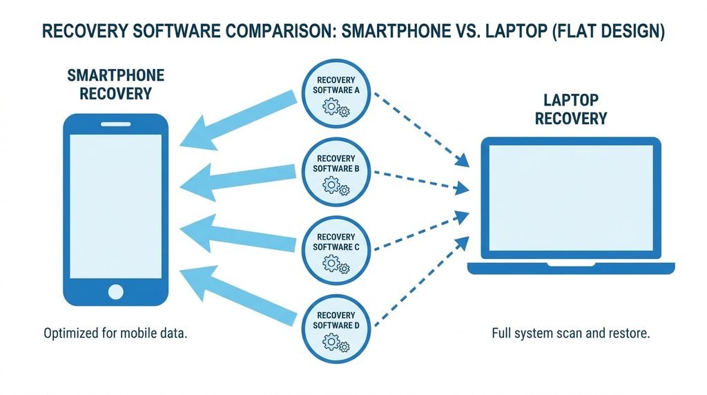 порівняння програм для відновлення видалених фото на Android і iPhone